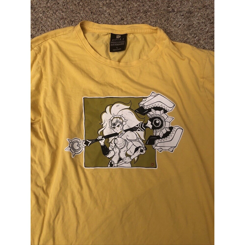 Dota 2 Long Sleeve Lg Yellow T Shirt DawnBreaker Solar Guardian Made in Serbia